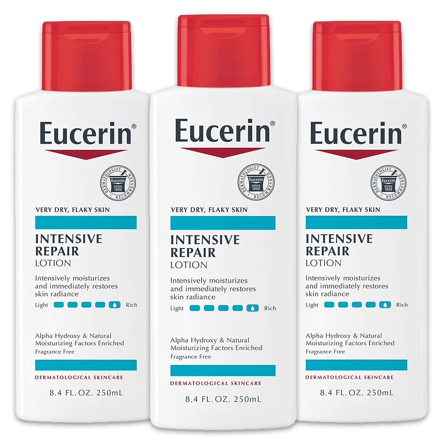 Loción Eucerin Intensive Repair frente a piel muy seca, hidratación duradera