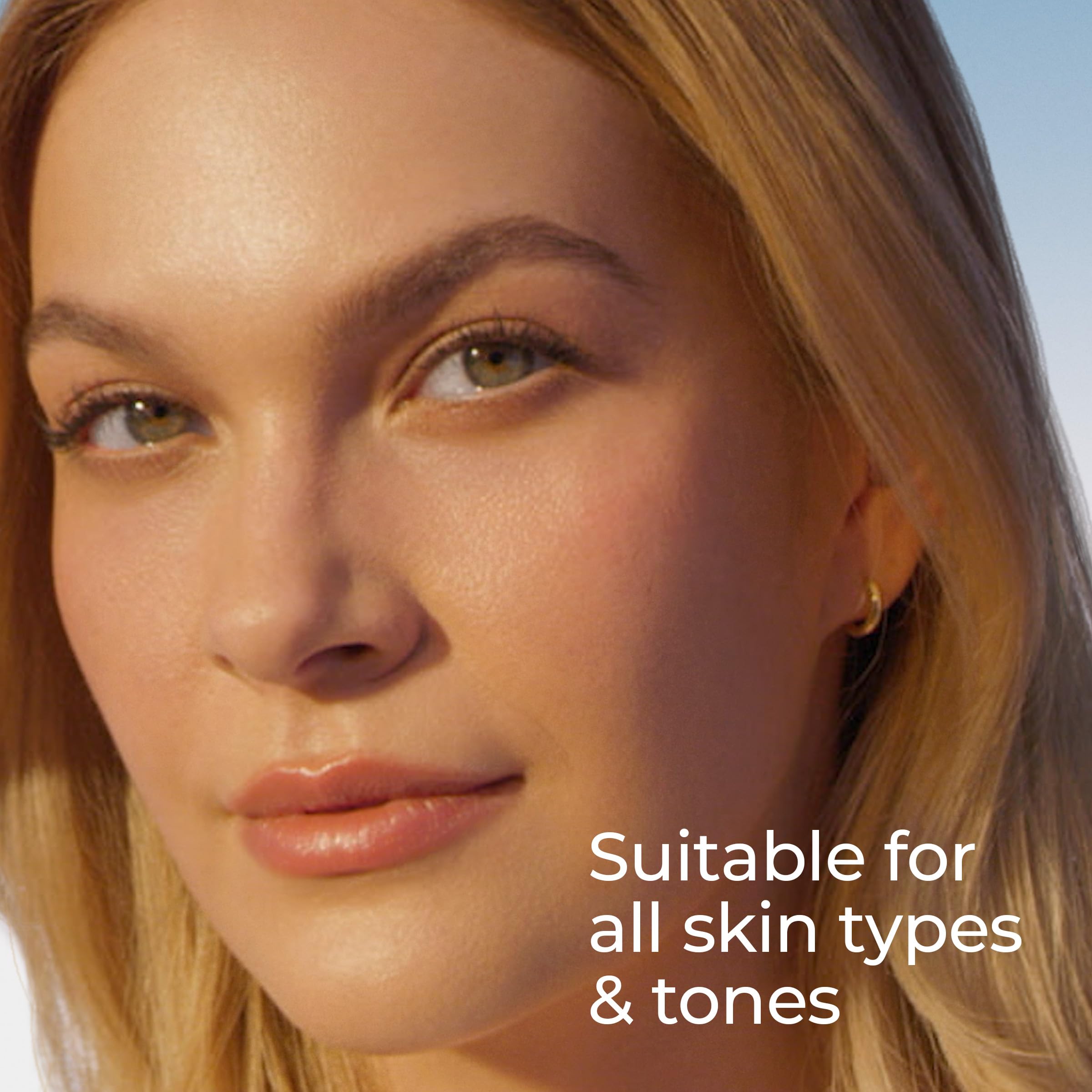 Eucerin Sun Avance Hidratación acabado invisible bajo maquillaje.