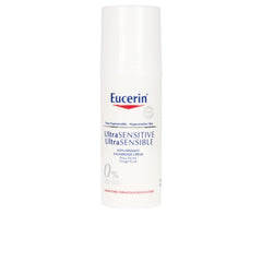 Eucerin UltraSENSITIVE crema calmante para piel seca, alivio suave y cuidado de la barrera.