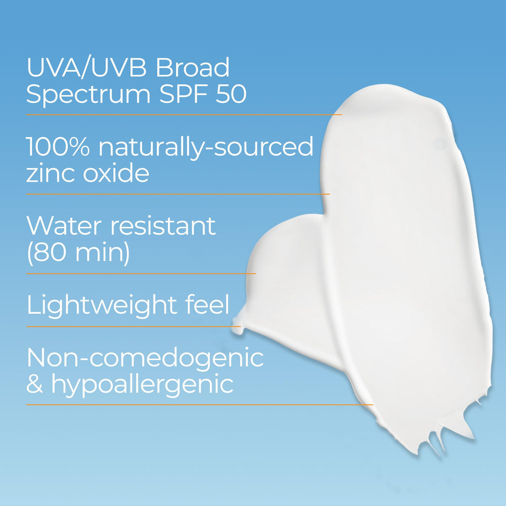 Uso diario en rostro y cuerpo con Eucerin SPF 50.