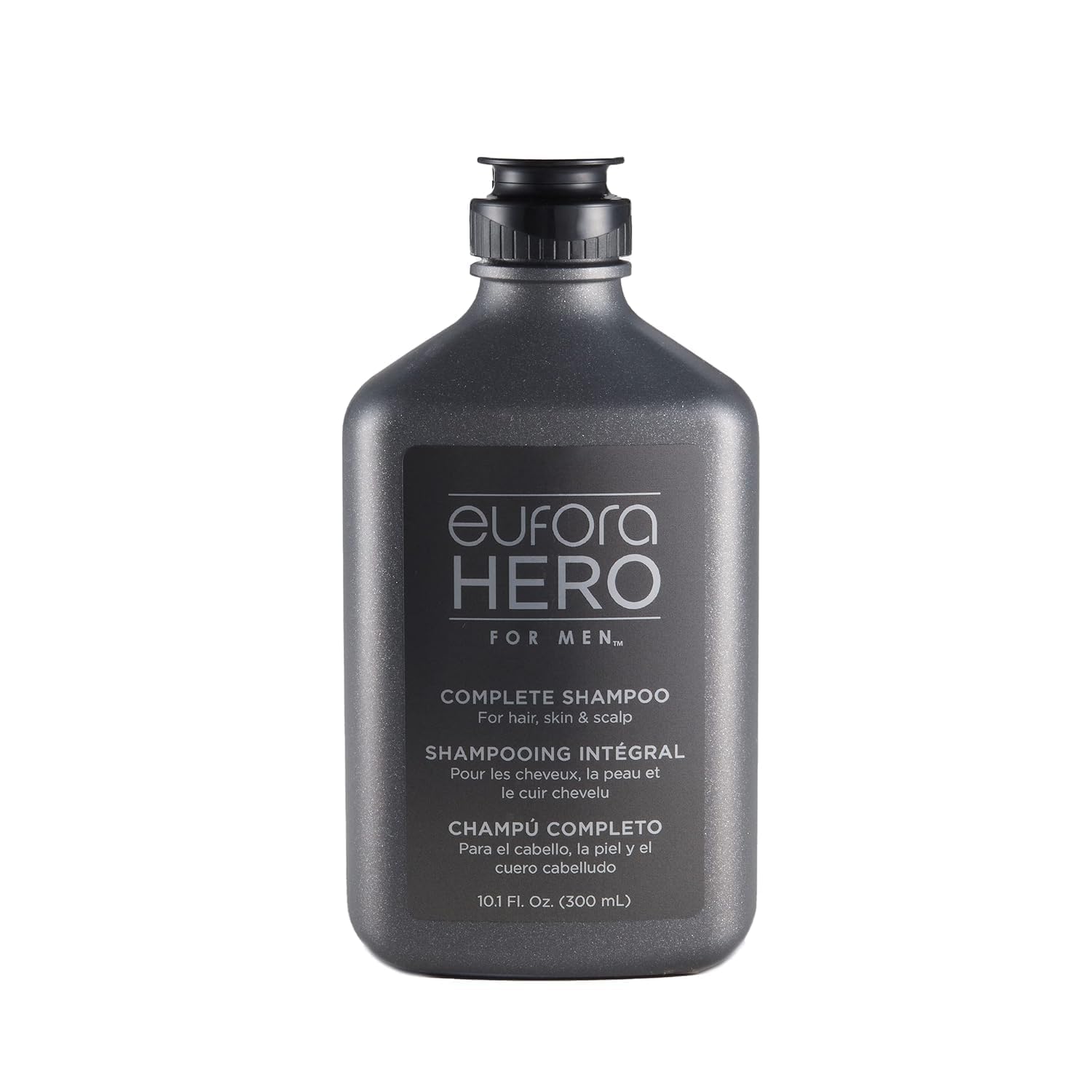 Eufora Hero para hombres, botella de champú para limpieza profunda.