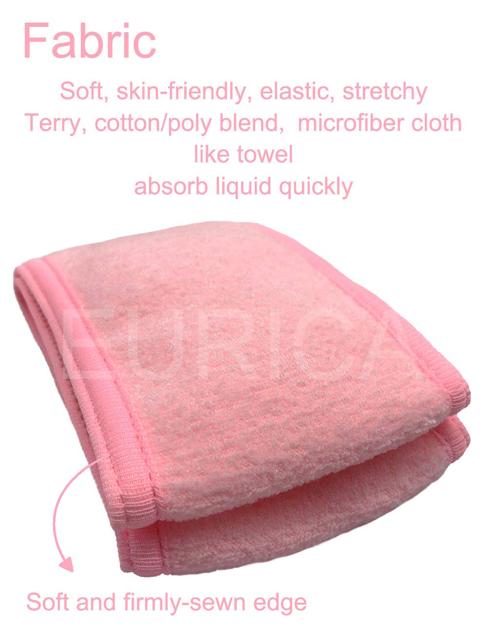 EUICAE banda elástica spa para maquillaje, ajuste cómodo durante tratamientos.