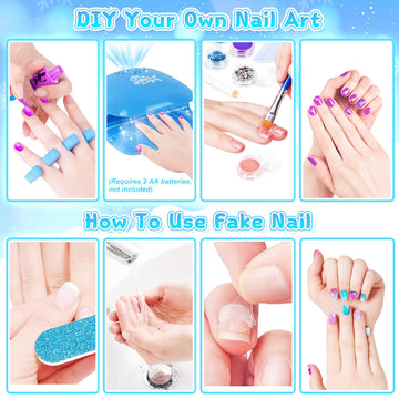 EULRGAUS pegatinas y brillos para uñas, para diseños divertidos.