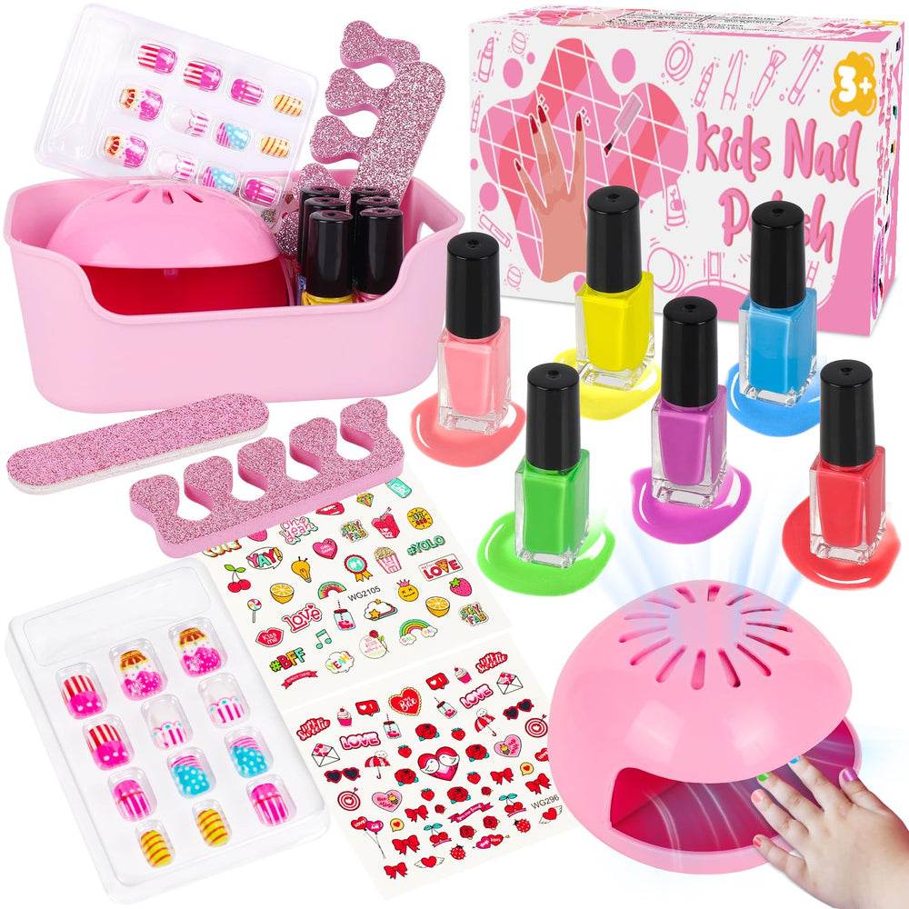 Kit de uñas para niñas EULRGAUS con 14 piezas para inspirar creatividad en casa