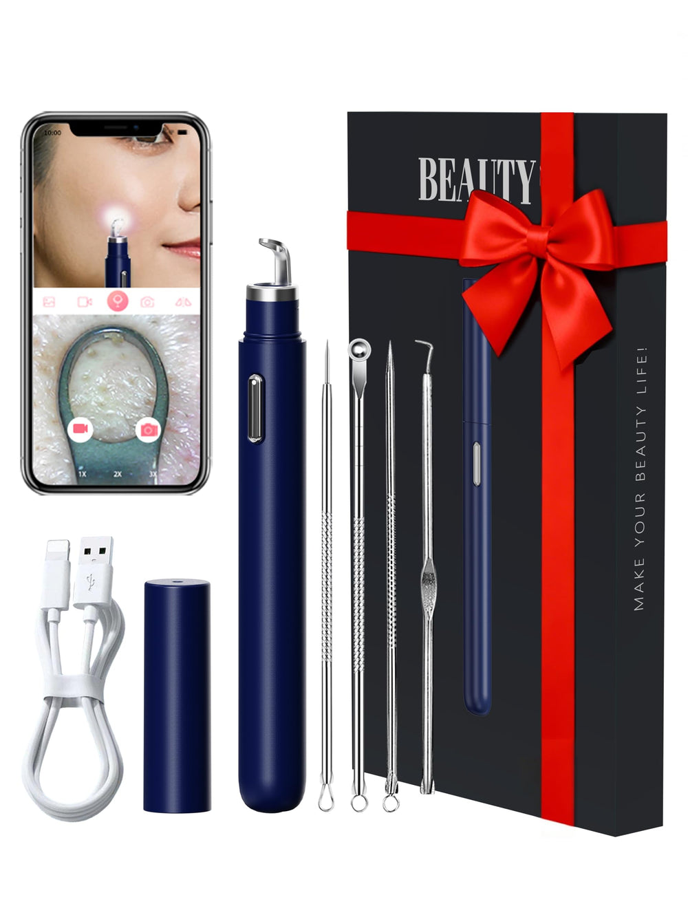 EURART removedor visual de puntos negros con cámara ofrece visión de poros en tiempo real.