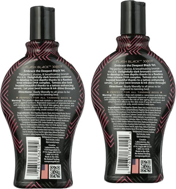 European Gold Flash Black 3000X leaves silky skin finish