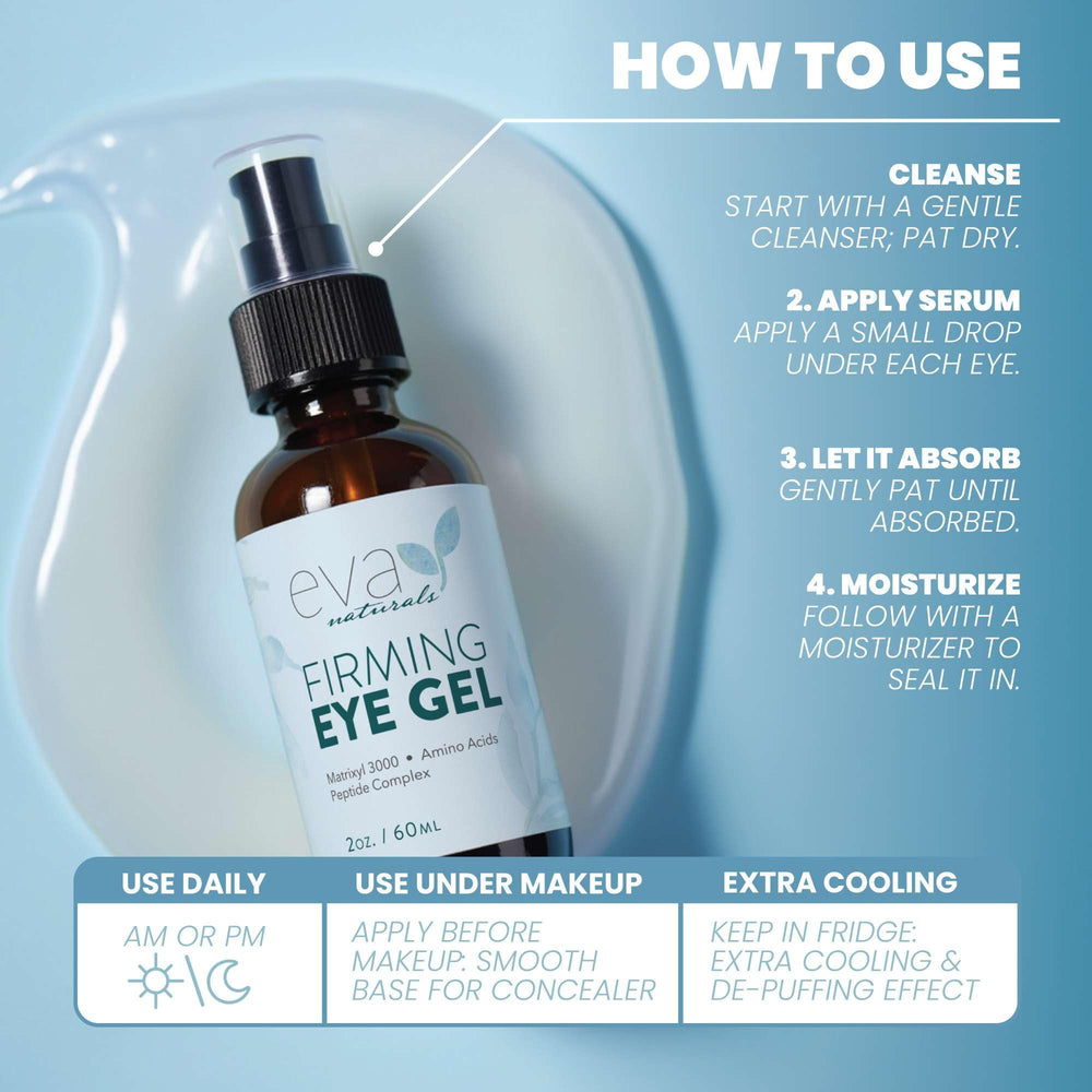 Eva Naturals Gel para ojos suaviza líneas finas alrededor de la mirada