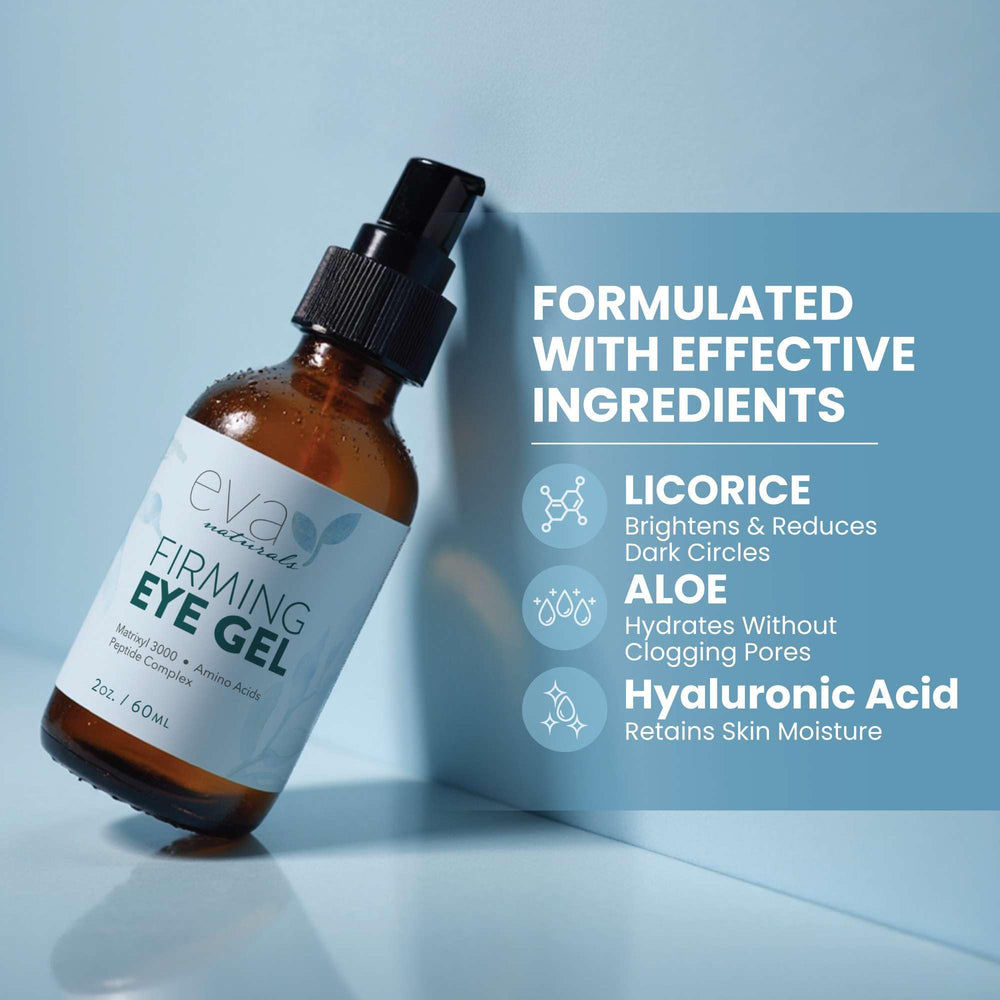 Eva Naturals Gel para ojos apto para uso diurno bajo maquillaje