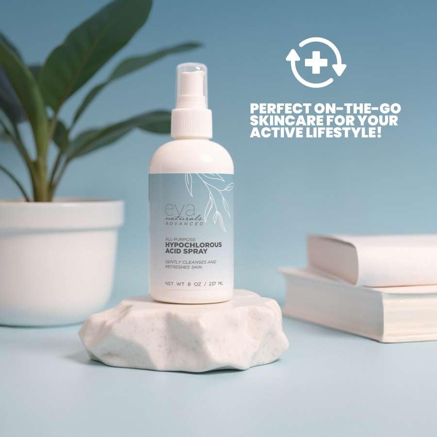 Eva Naturals hipocloroso, aplicación sin frotar: uso fácil y suave.
