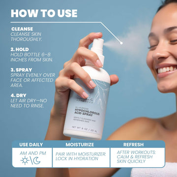 Eva Naturals hipocloroso, piel sensible: fórmula suave para irritaciones leves.
