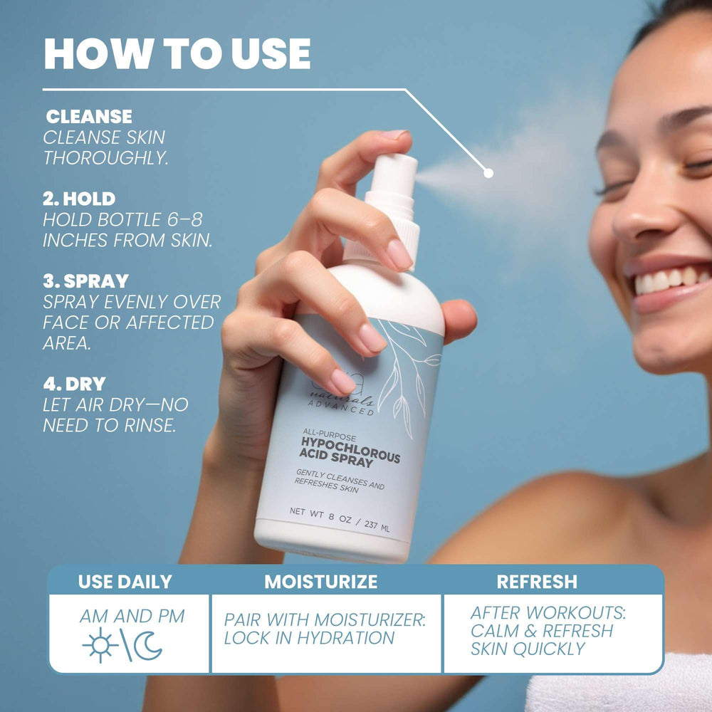 Eva Naturals hipocloroso, piel sensible: fórmula suave para irritaciones leves.