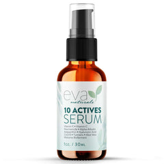 Eva Naturals Serum 10 Activos: tono uniforme y piel más clara.