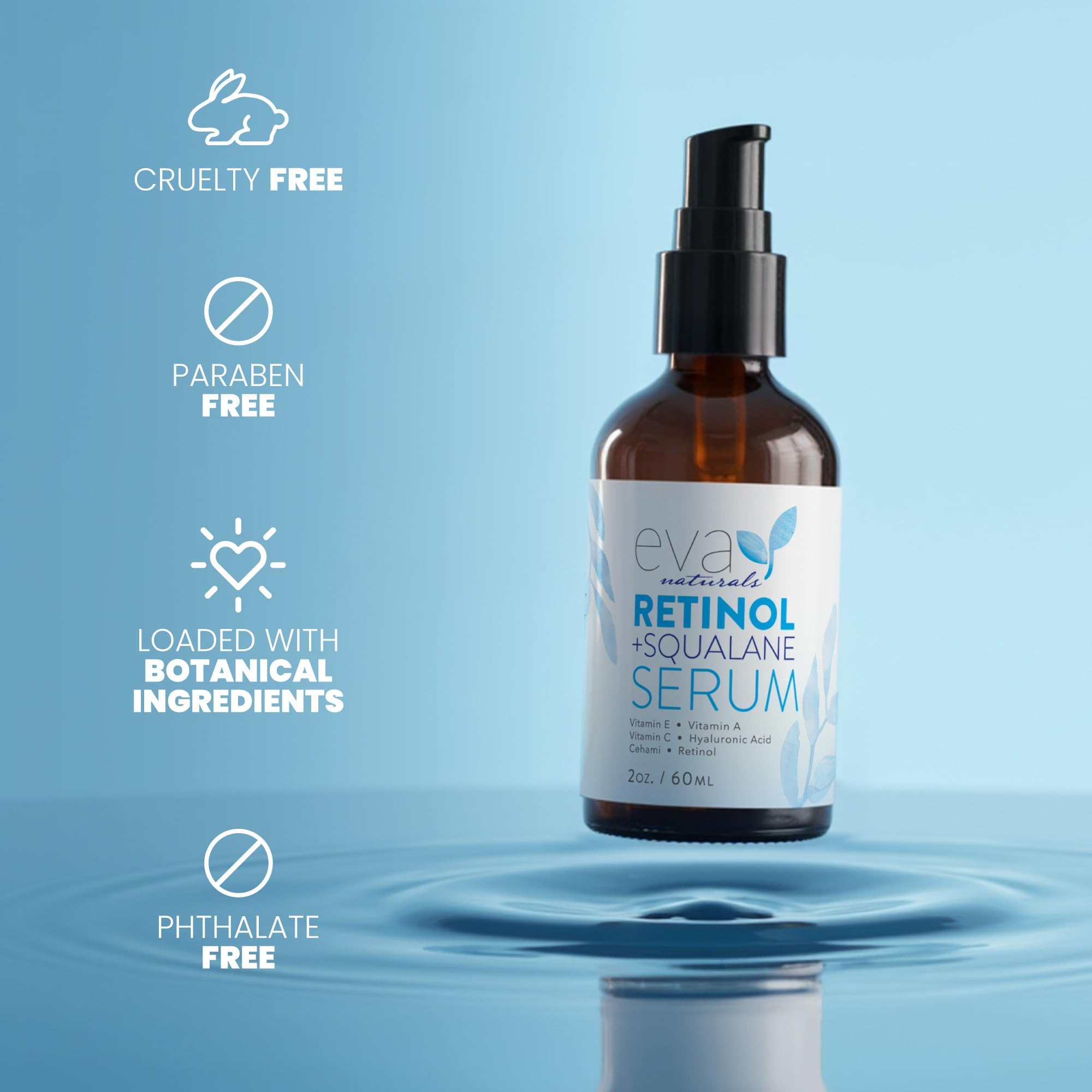 Aplicación diaria de Eva Naturals Sérum, ideal para rutina continua