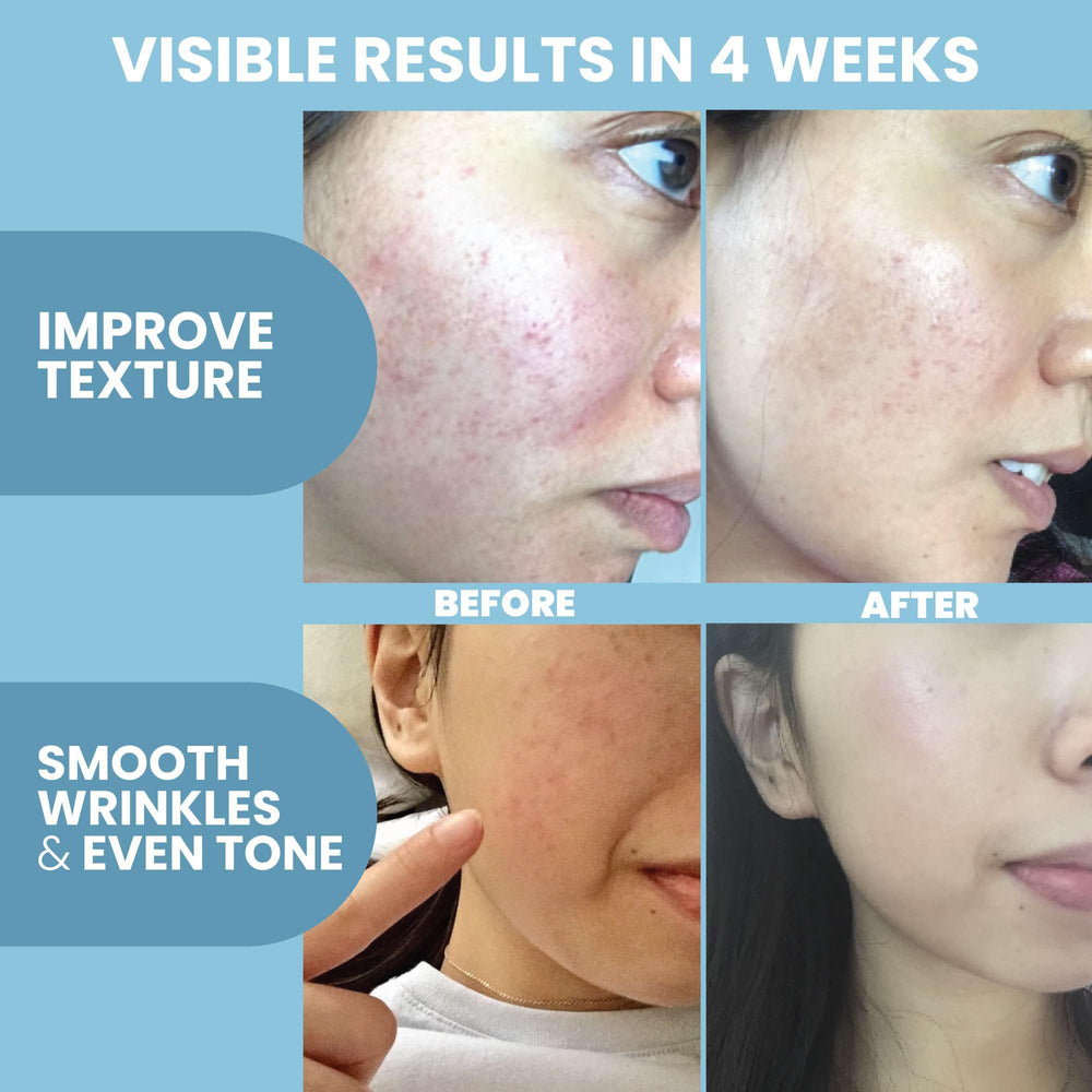 Pipette-doseuse Eva Naturals Multi-Peptide pour une application précise matin et soir.