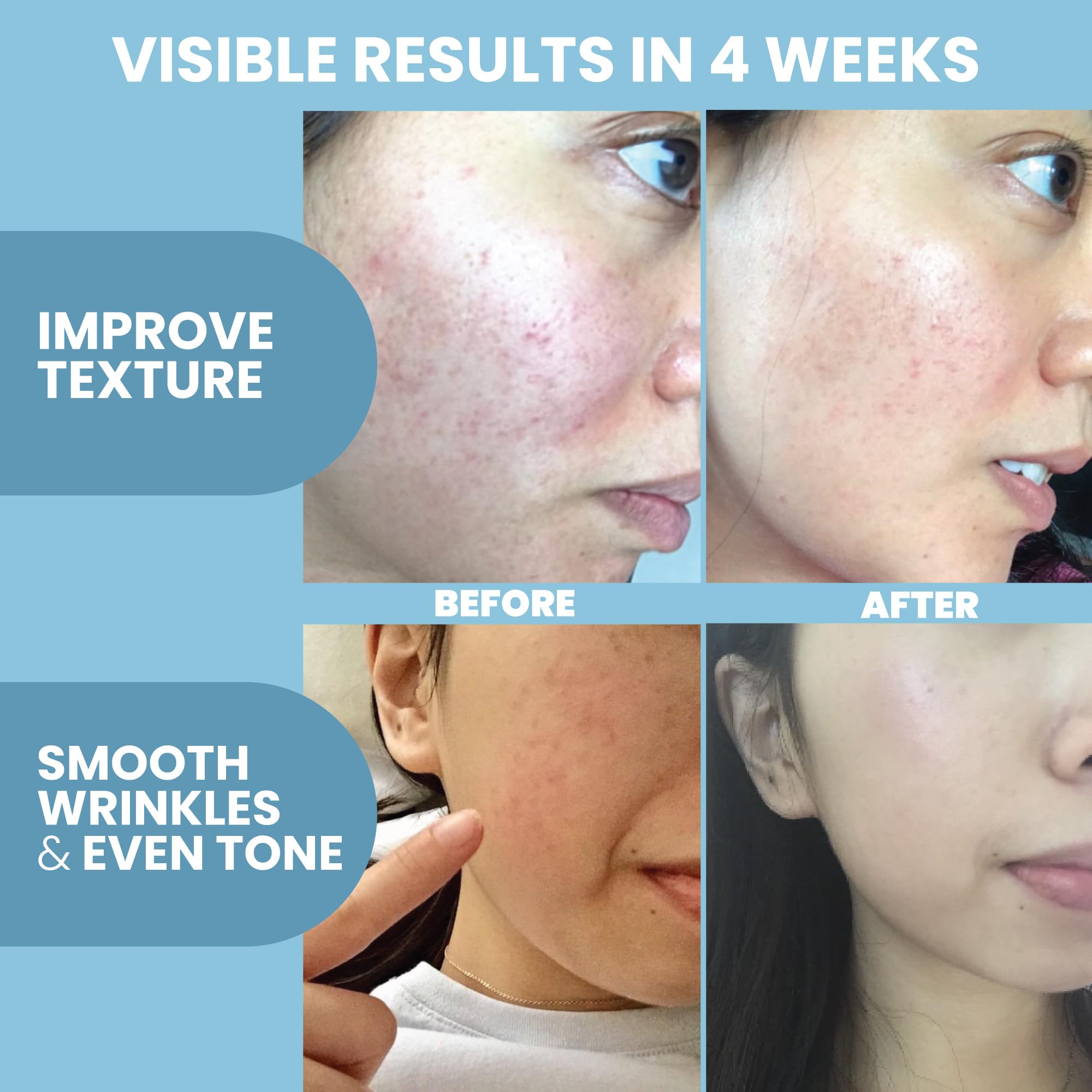 Aplicación suave de Eva Naturals en rostro y cuello para piel más nutrida