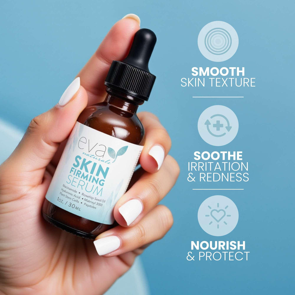 Textura de absorción rápida de Eva Naturals para piel suave