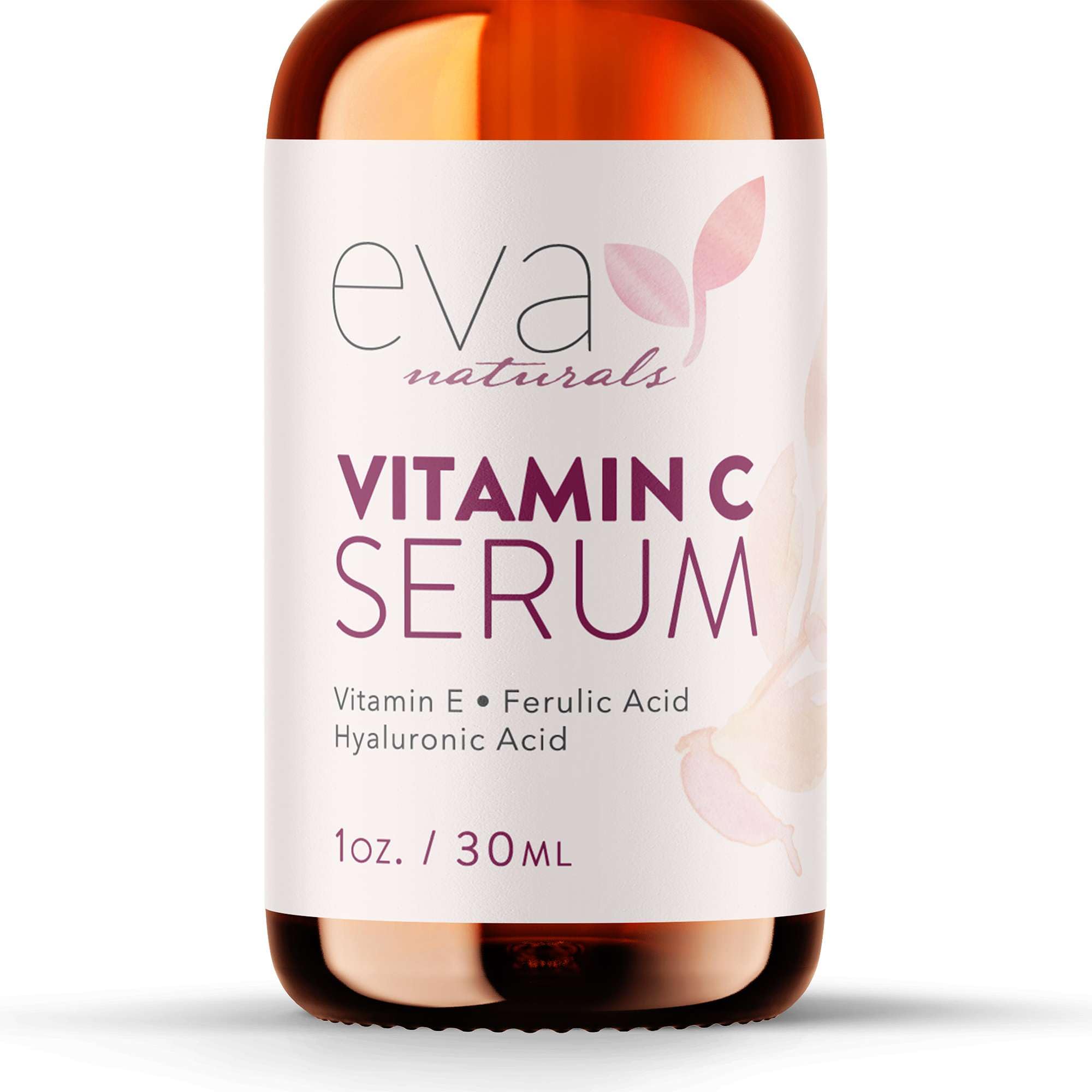 Eva Naturals serum vitamina C 20% en bote, aporta luminosidad al rostro.
