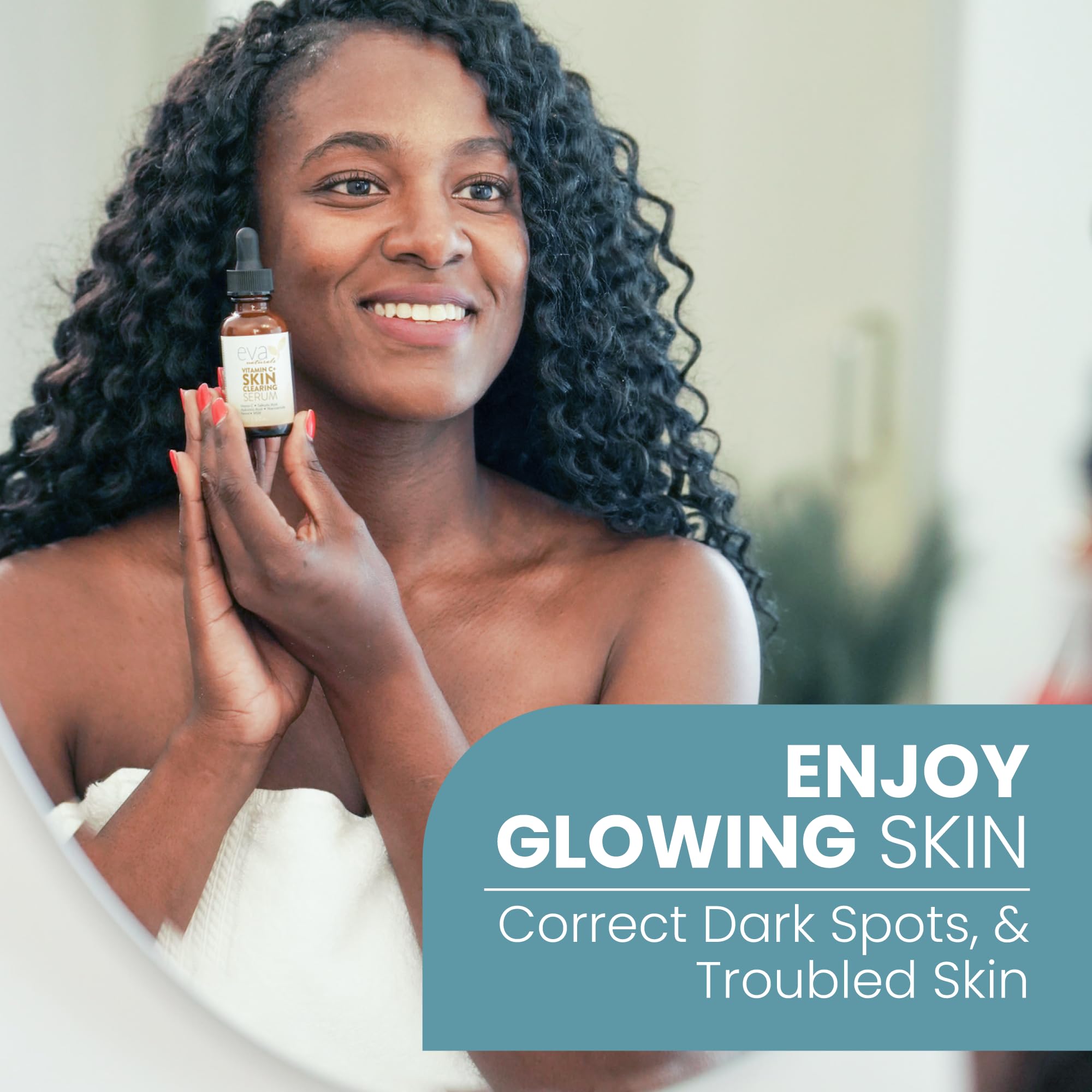 Ingredientes clave del serum con vitamina C y retinol.