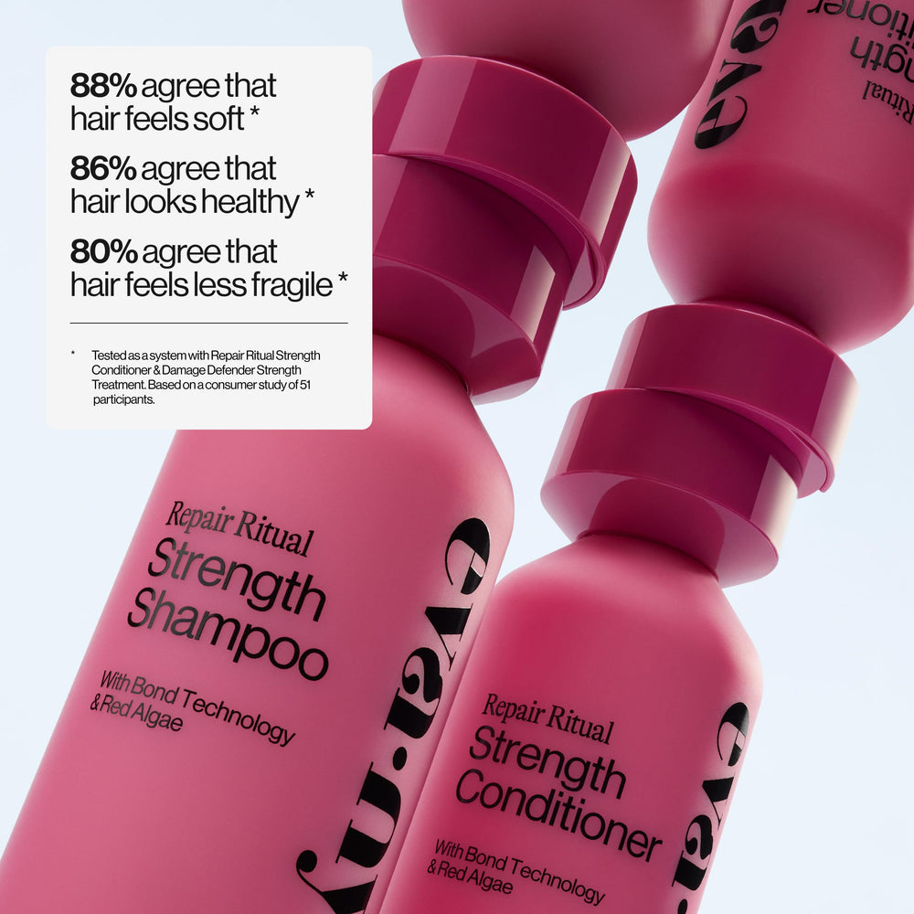 Uso diario de Eva NYC Ritual Repair Shampoo para cabello más suave