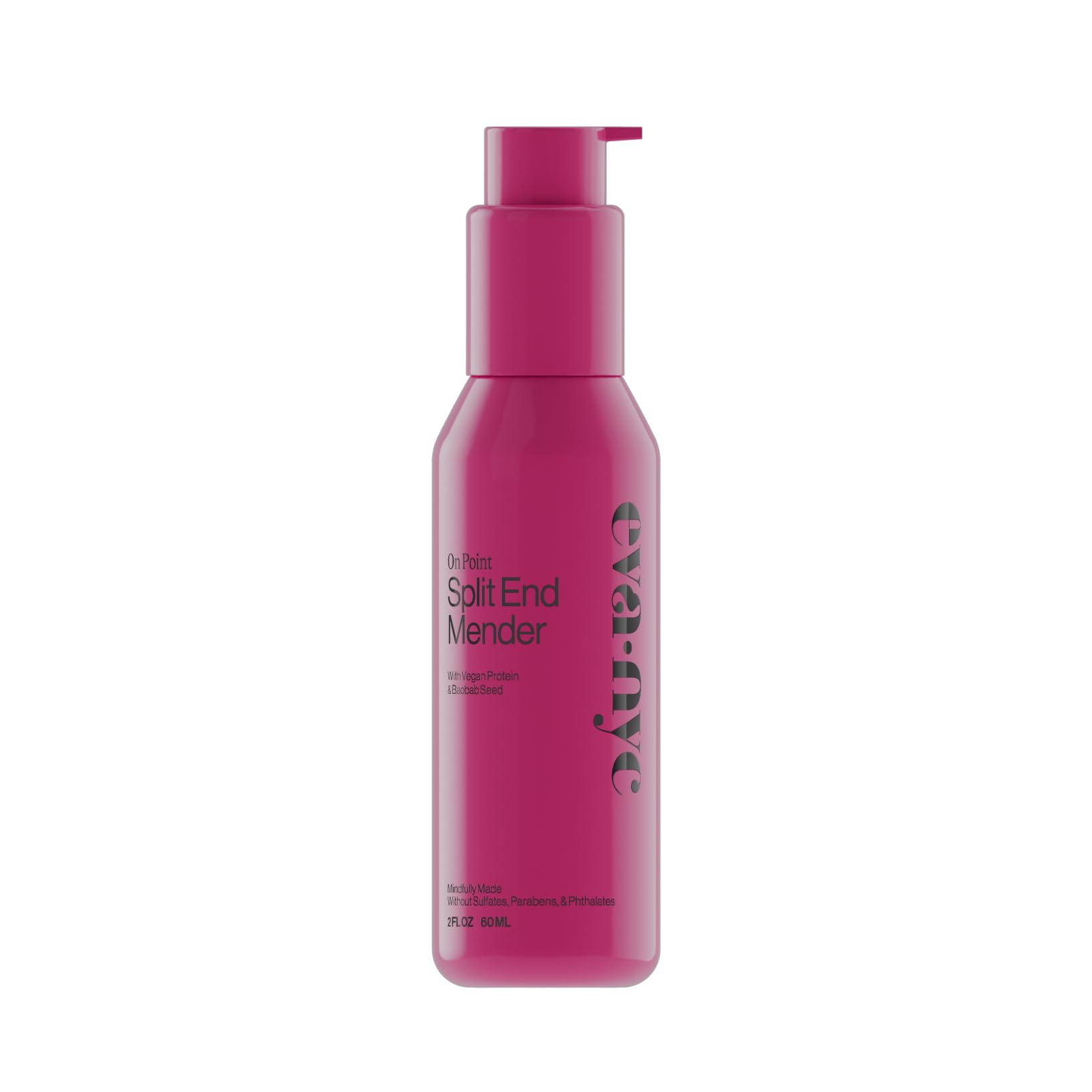 Eva NYC Tratamiento Puntas: botella visible, aroma vainilla y nutrición capilar