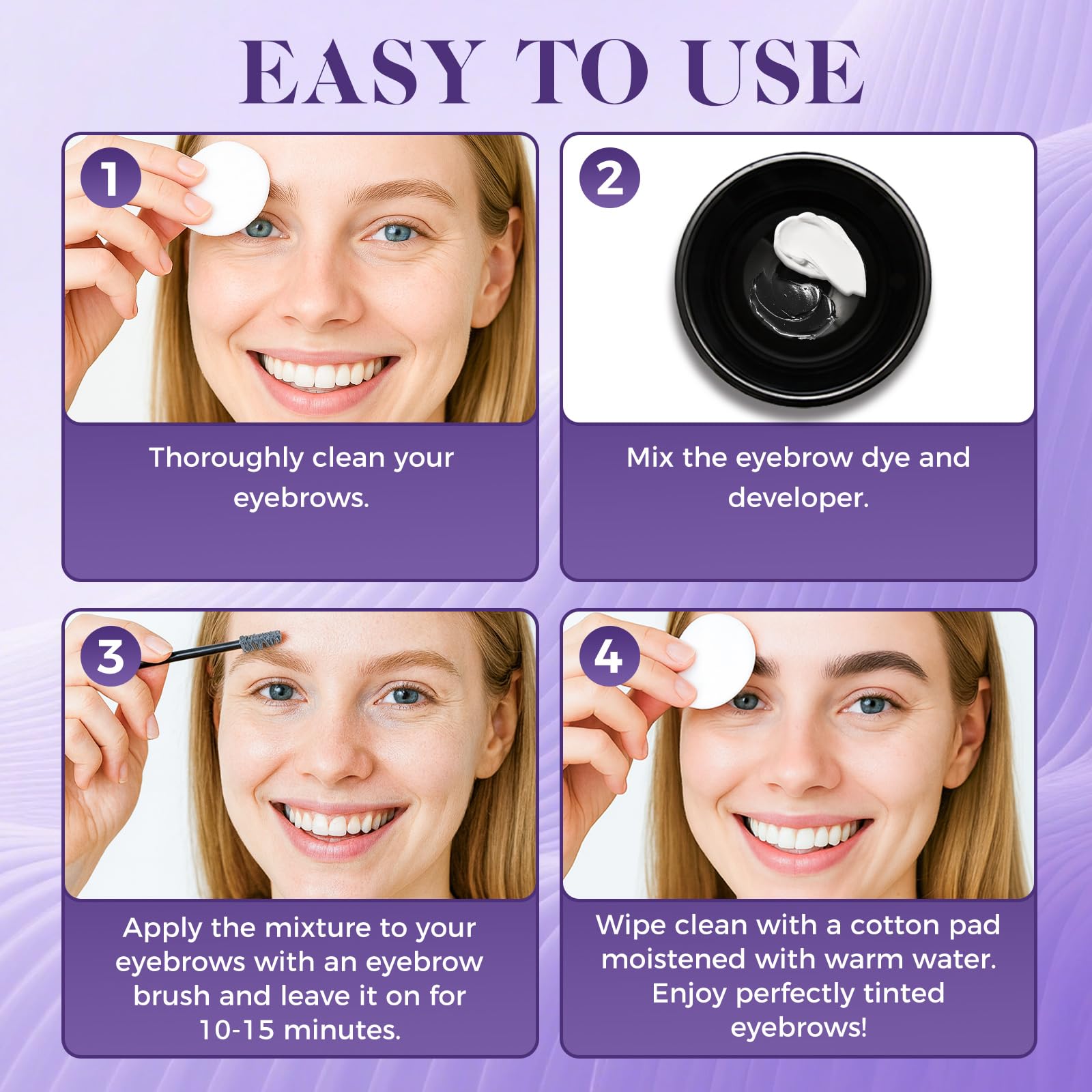 Eveellyn instrucciones de uso claras permiten tintar en casa con confianza.