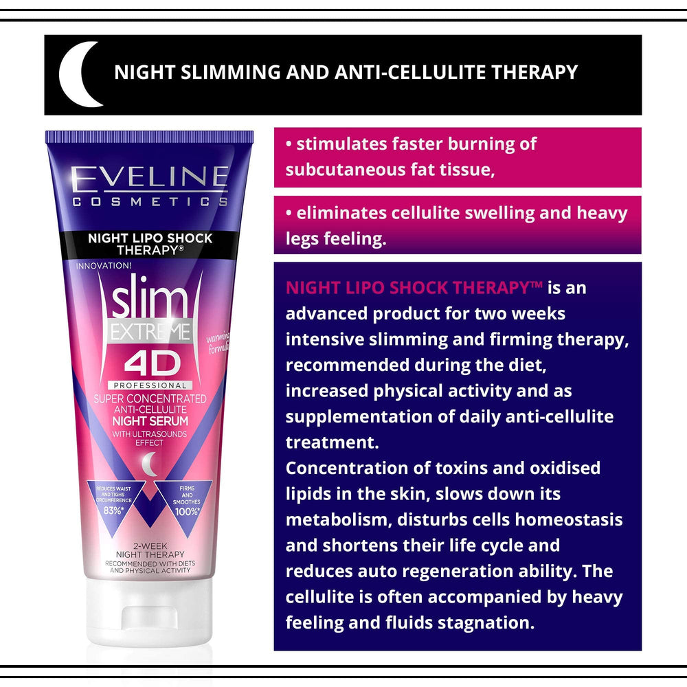 Serum Slim Extreme 4D con textura sedosa para cuidado corporal