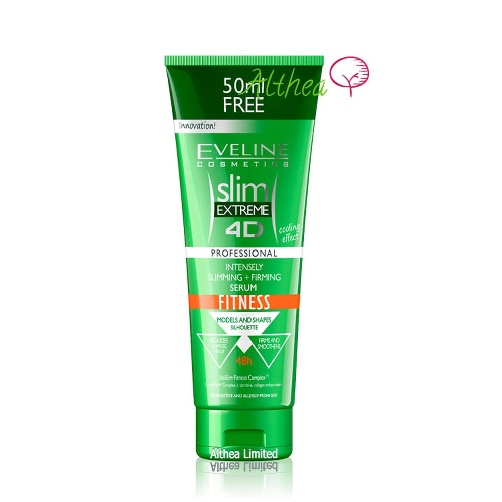 Eveline Cosmetics suero 4D adelgazante: masaje circular para aumentar firmeza y definición.