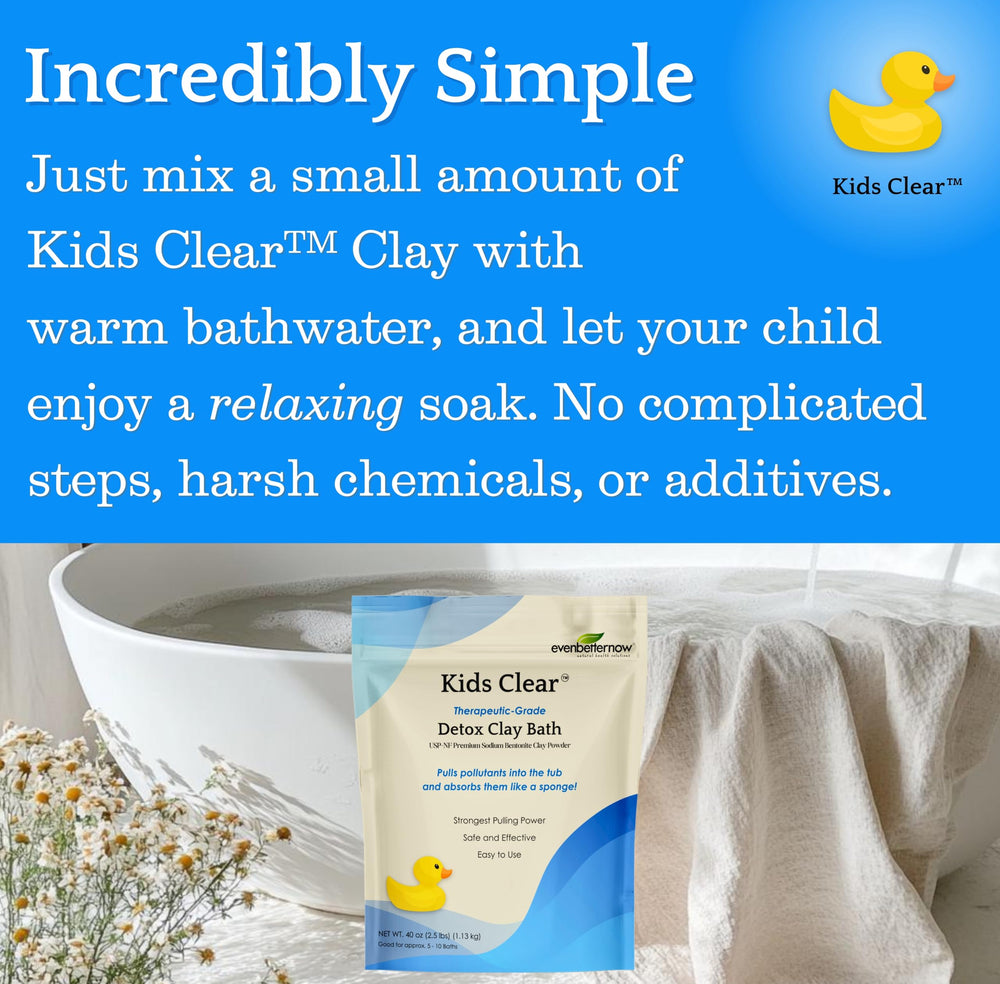 Evenbetternow Arcilla Bentonita para baño, origen en EE. UU. y procedimiento de calidad.