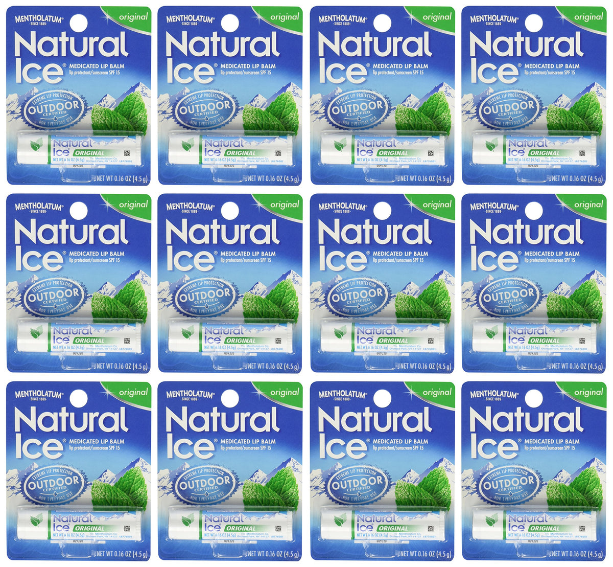 Ever Ready First Aid Natural Ice protector labial, aplicación suave.