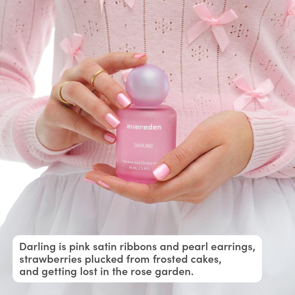 Evereden Darling, fragancia de larga duración en frasco coleccionable.