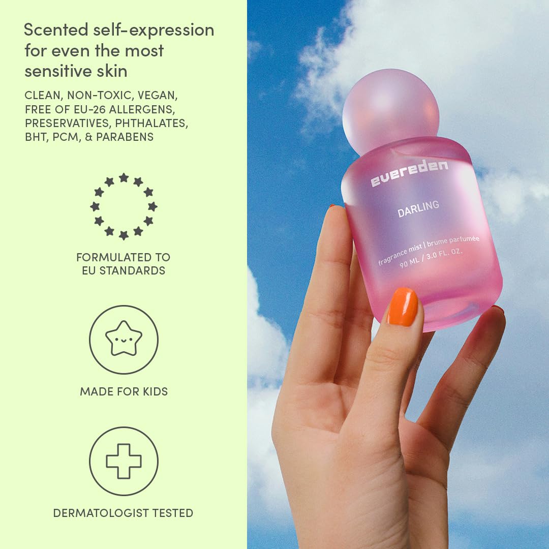 Evereden Darling, probada dermatológicamente, fórmula suave para uso diario.