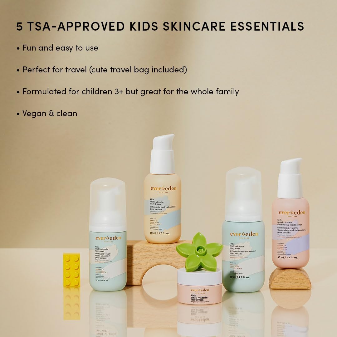 Evereden Enfants Douche-Corps Voyage: lavage doux pour peaux sensibles.