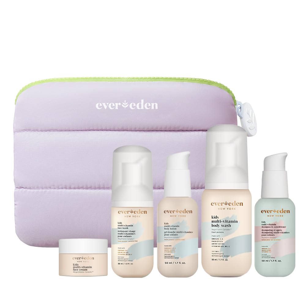 Evereden Enfants Shampooing et Apres-Shampooing 2-en-1: cheveux doux et démêlés faciles.
