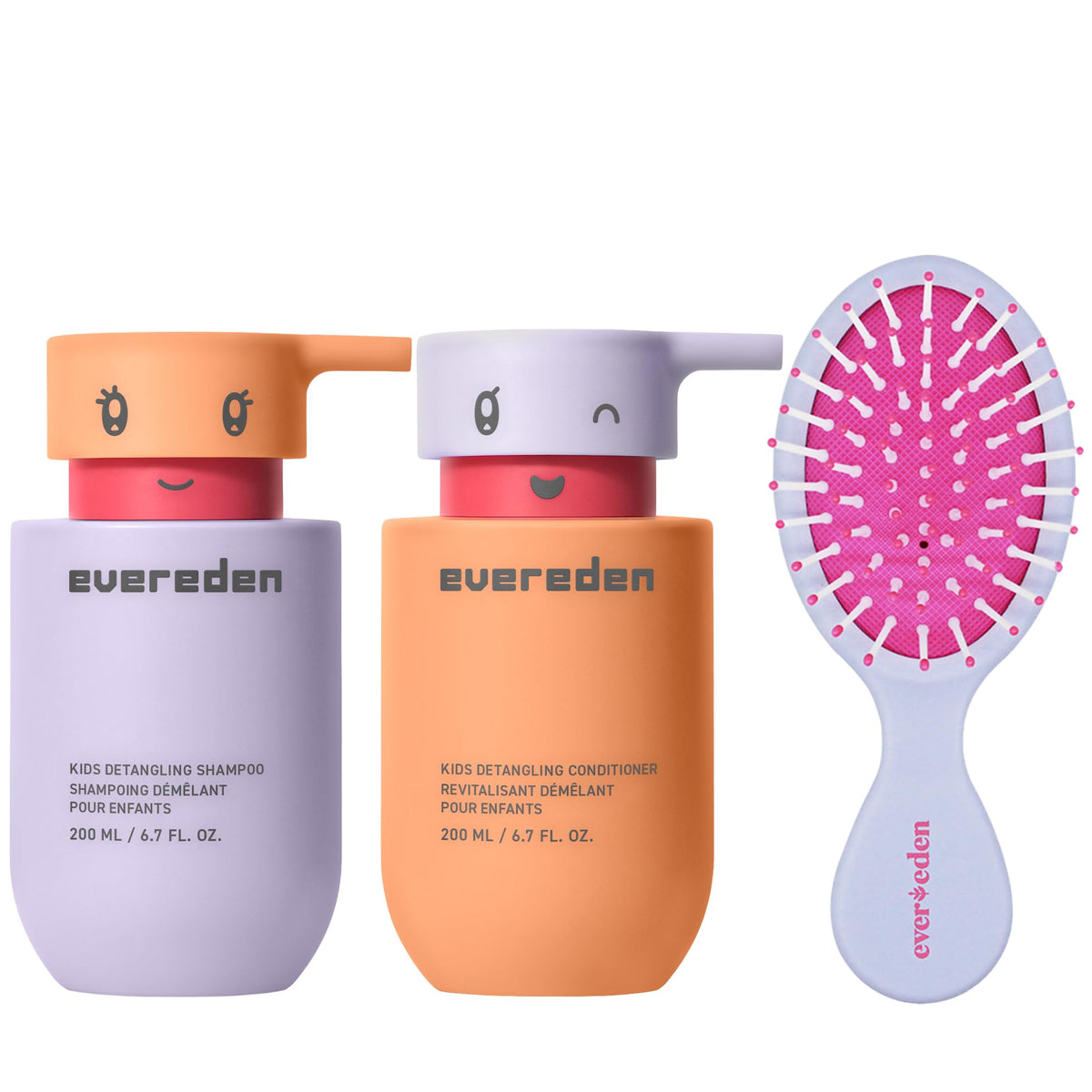 Evereden Happy Hair Duo champú para niños: limpieza suave y cabello fácil de peinar.