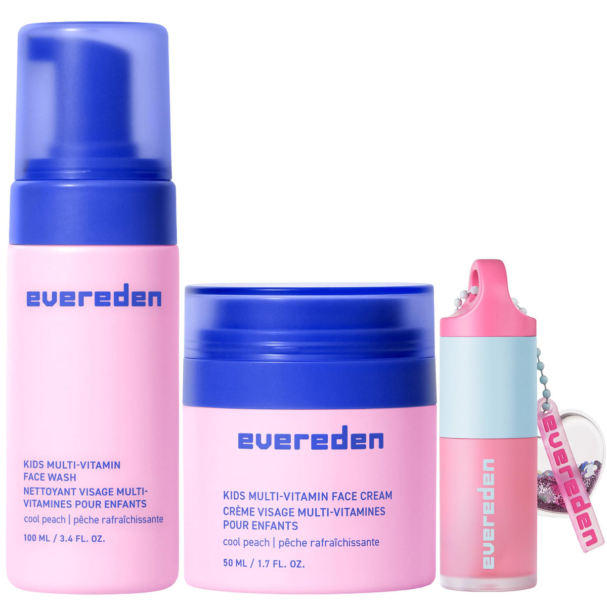 Evereden Happy Kids Face Wash: botella para limpieza suave de piel sensible.
