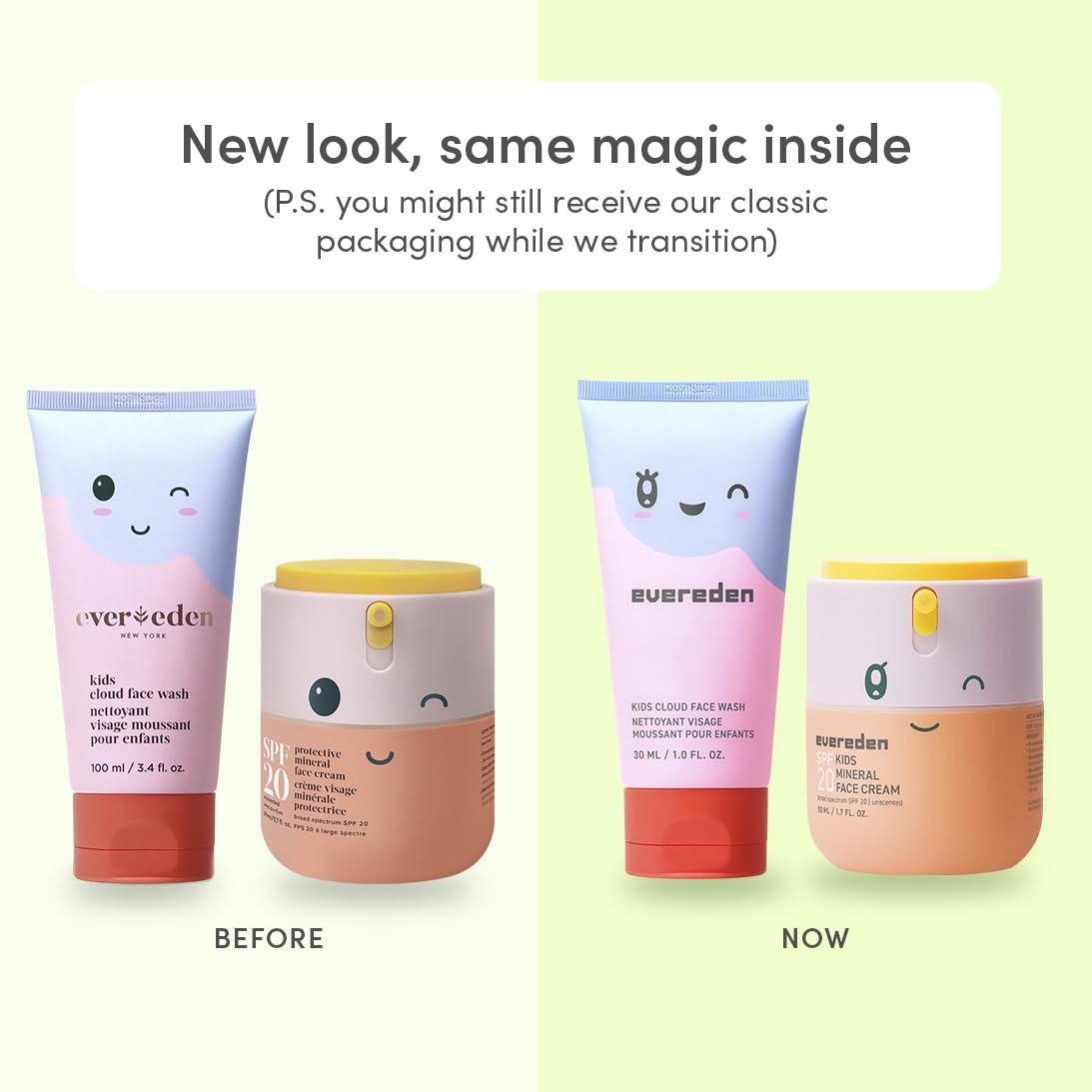 Evereden Cloud Face Wash con aroma tropical para la rutina diaria de las niñas.