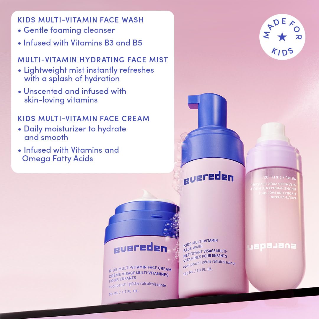 Evereden crema facial para niños, hidrata y equilibra la piel delicada