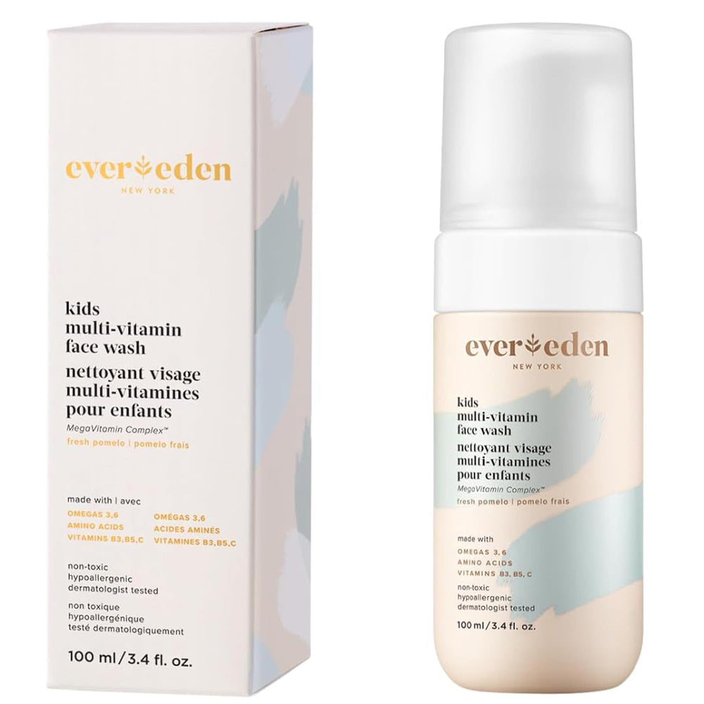 Evereden Kids Face Wash con aroma a pomelo para limpieza diaria suave