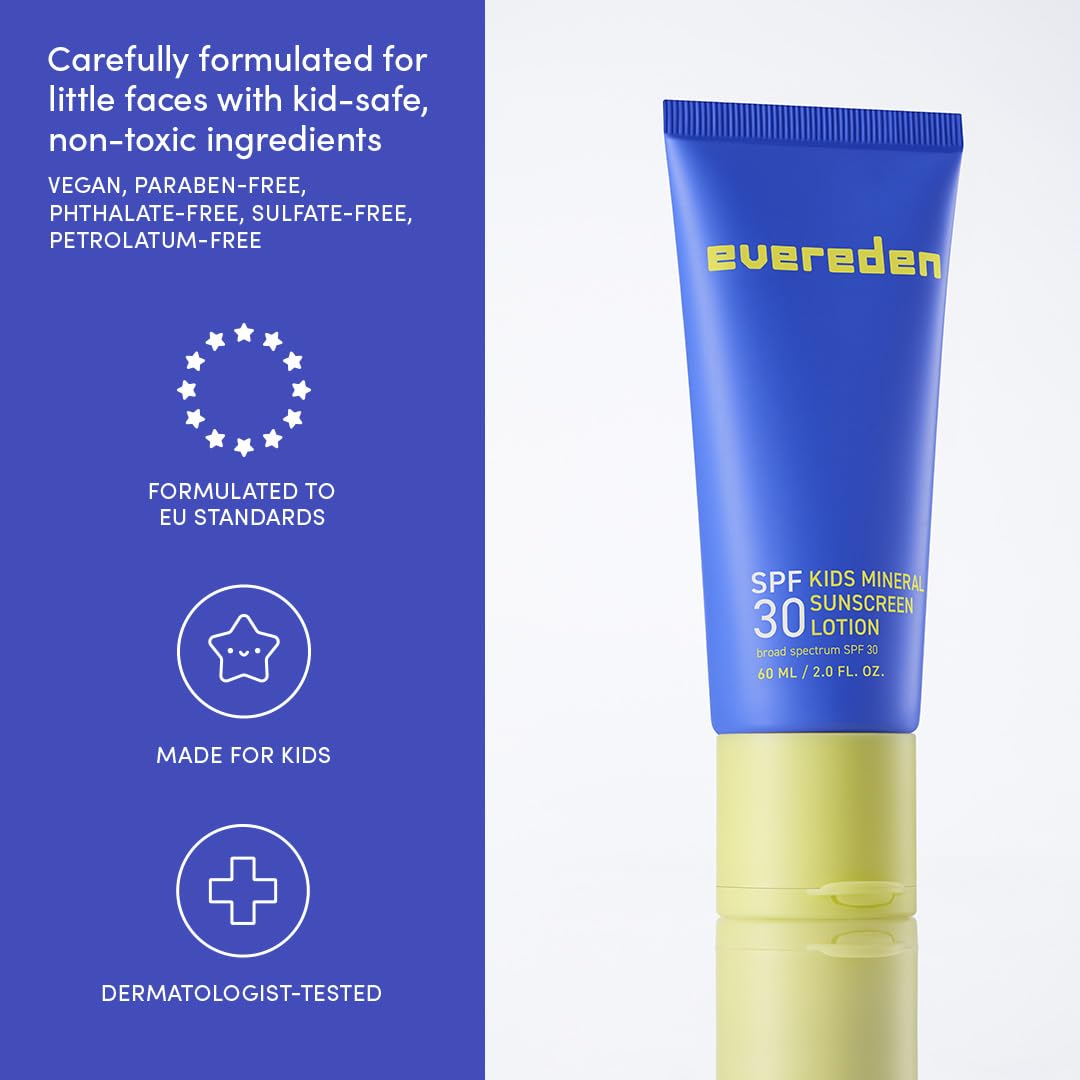 Evereden Kids protector solar mineral SPF30 melón: protección diaria para piel joven