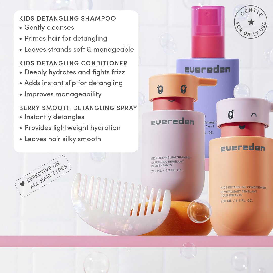 Evereden Kids Spray Desenredante: desenreda nudos sin dolor.
