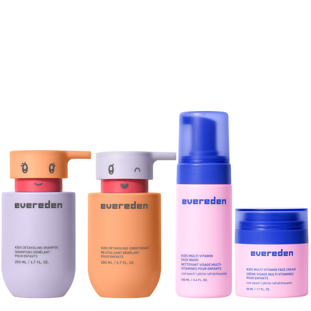 Evereden Champú Desenredante para Niños, botella, desenreda y deja cabello suave