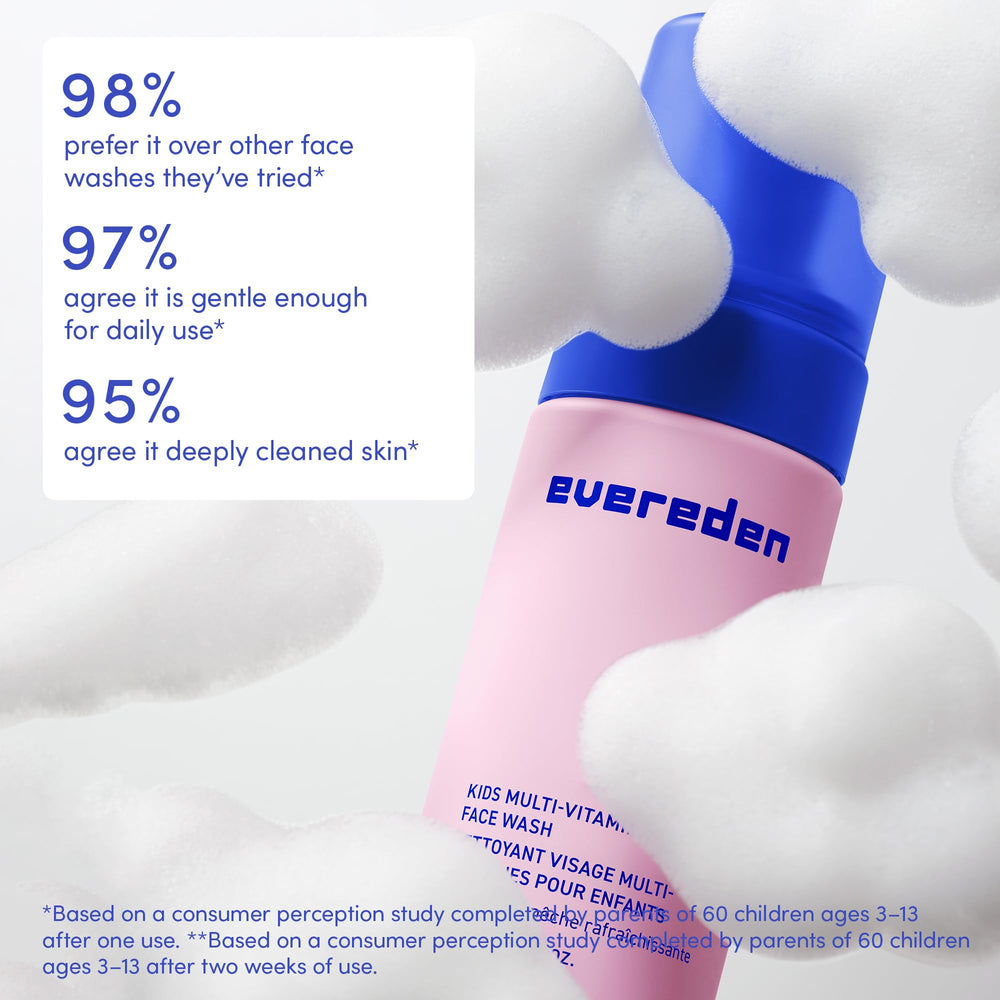 Evereden Kids Face Wash aroma a melón para una experiencia agradable