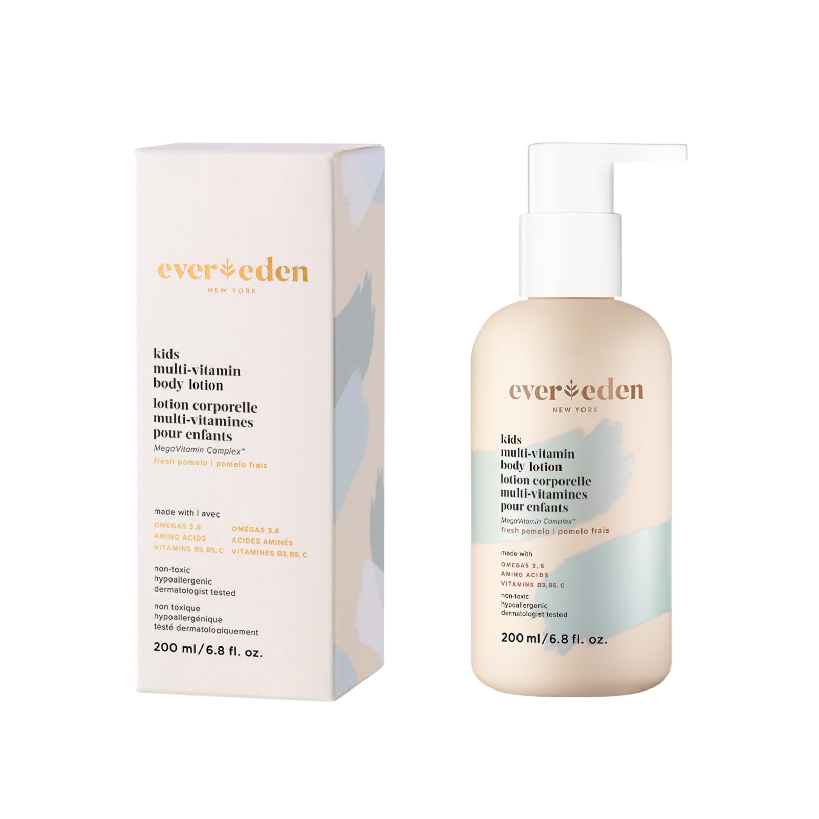 Evereden loción infantil para niños, bote visible, piel suave