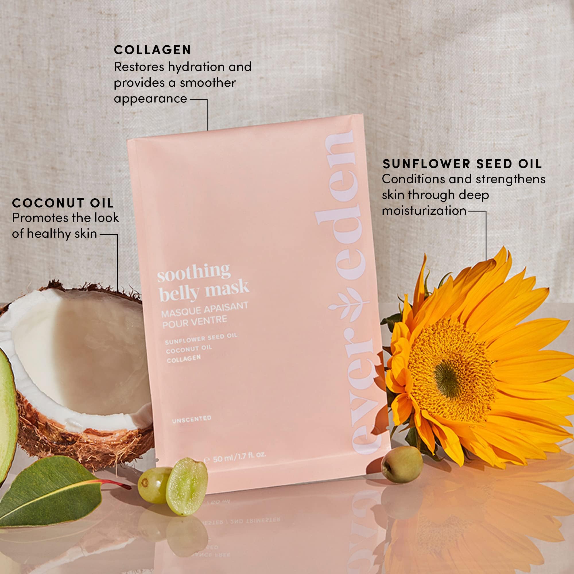 Evereden serum restante tras retirar la mascarilla para un masaje suave