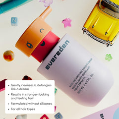 Evereden Shampooing Enfants - Formule argan et karité pour nourrir en douceur.
