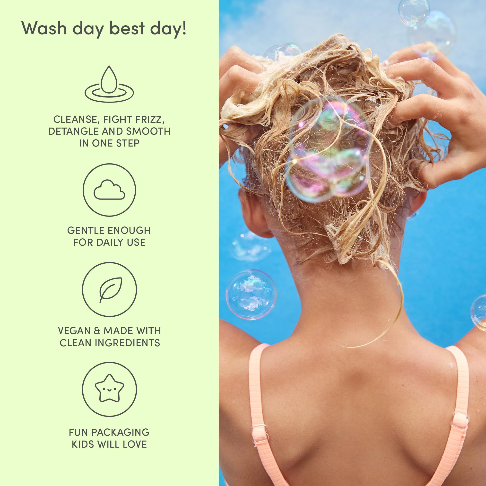 Evereden Shampooing Enfants - Développé avec dermatologues pour une routine sûre.