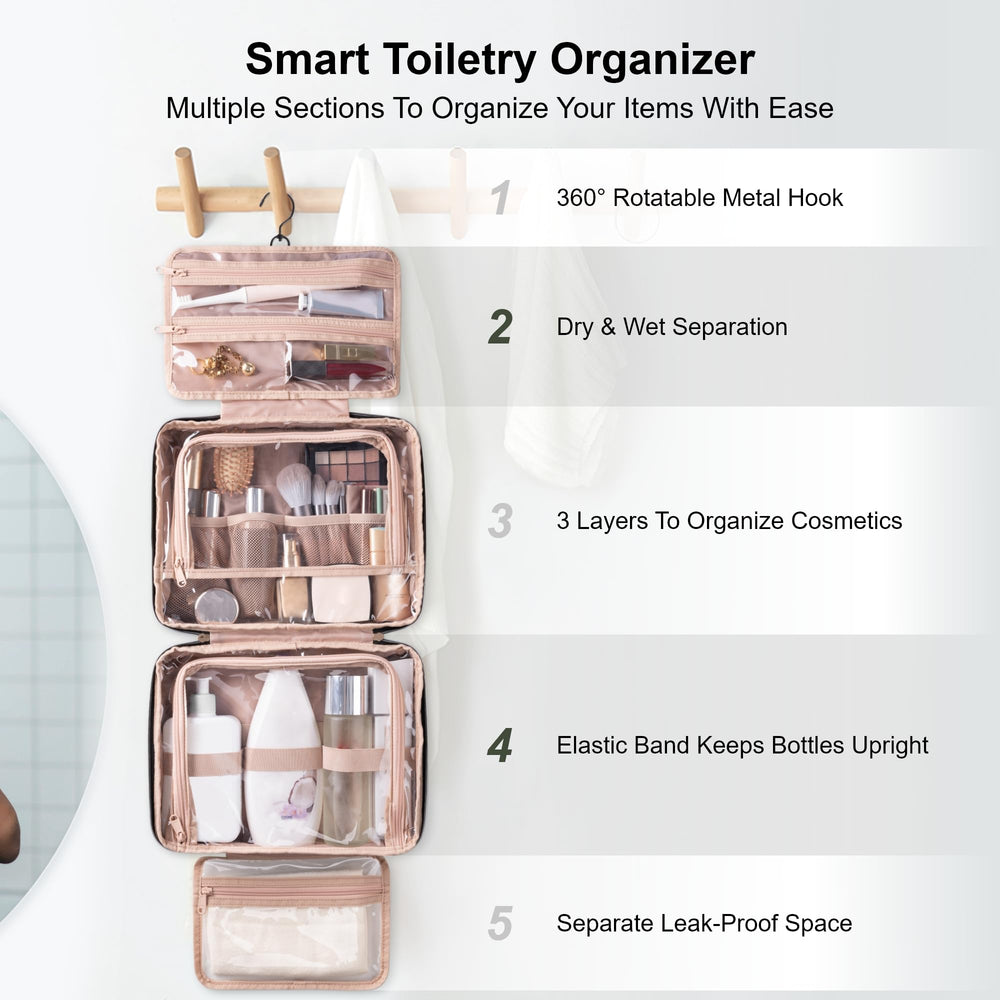 Everfun organizador cosméticos con cuatro compartimentos para mantener ordenado.