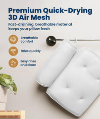 Everlasting Comfort, almohada de baño, bolsillo lateral para guardar accesorios