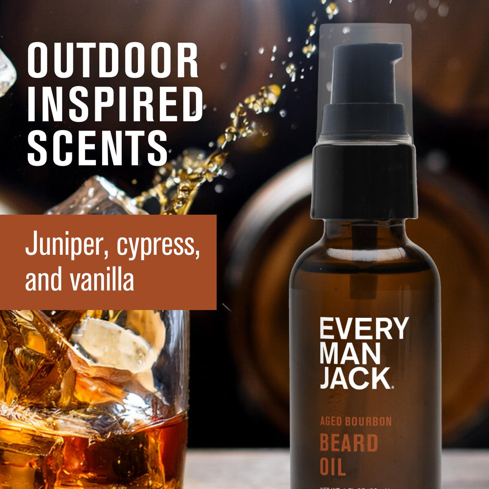 Every Man Jack Aceite para barba Brillo natural, mejora apariencia y suavidad diaria.