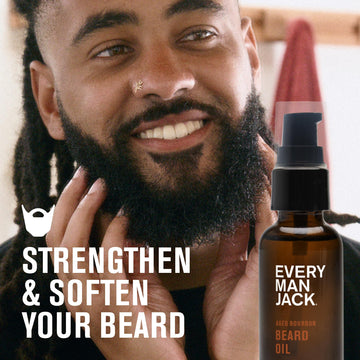 Every Man Jack Aceite para barba Nutrición con argán y karité.